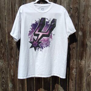 NBA‎ San Antonio Spurs T-Shirt Cotton Woman's Size XL Adult